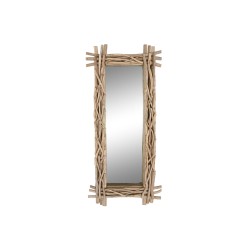 Wall mirror Home ESPRIT Natural Bali 70 x 10 x 150 cm