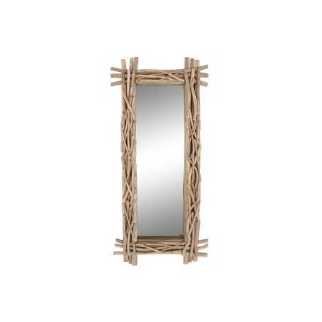 Wall mirror Home ESPRIT Natural Bali 70 x 10 x 150 cm