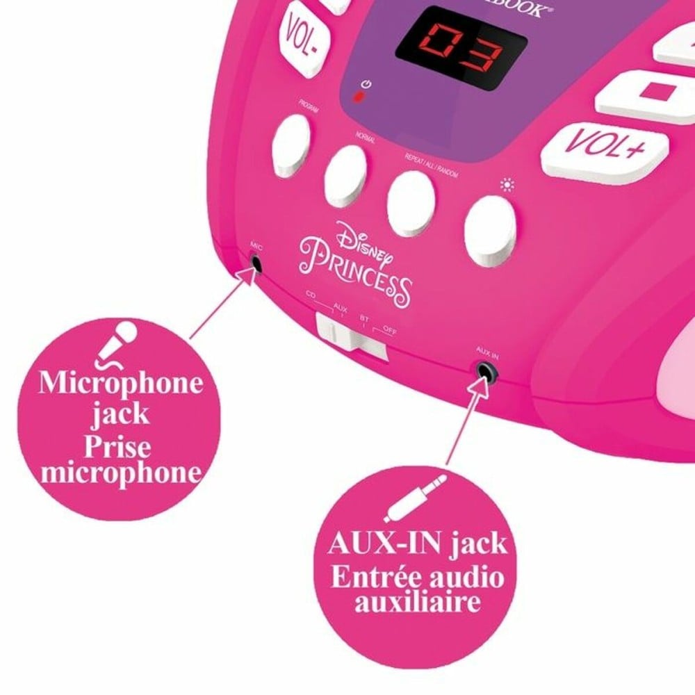 Radio-CD Bluetooth MP3 Lexibook PRINCESA DE DISNEY Bluetooth 5.0