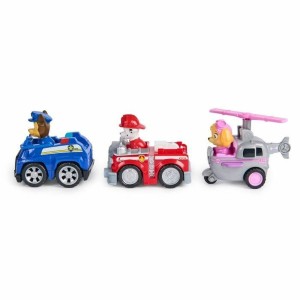 Dolls House Accessories Spin Master PACK DE 3 VEHÍCULOS DE FRICCIÓN RETRO Paw Patrol Red