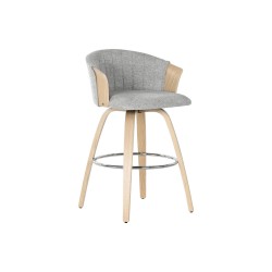 Stool Home ESPRIT Grey Wood 58 x 56 x 86 cm