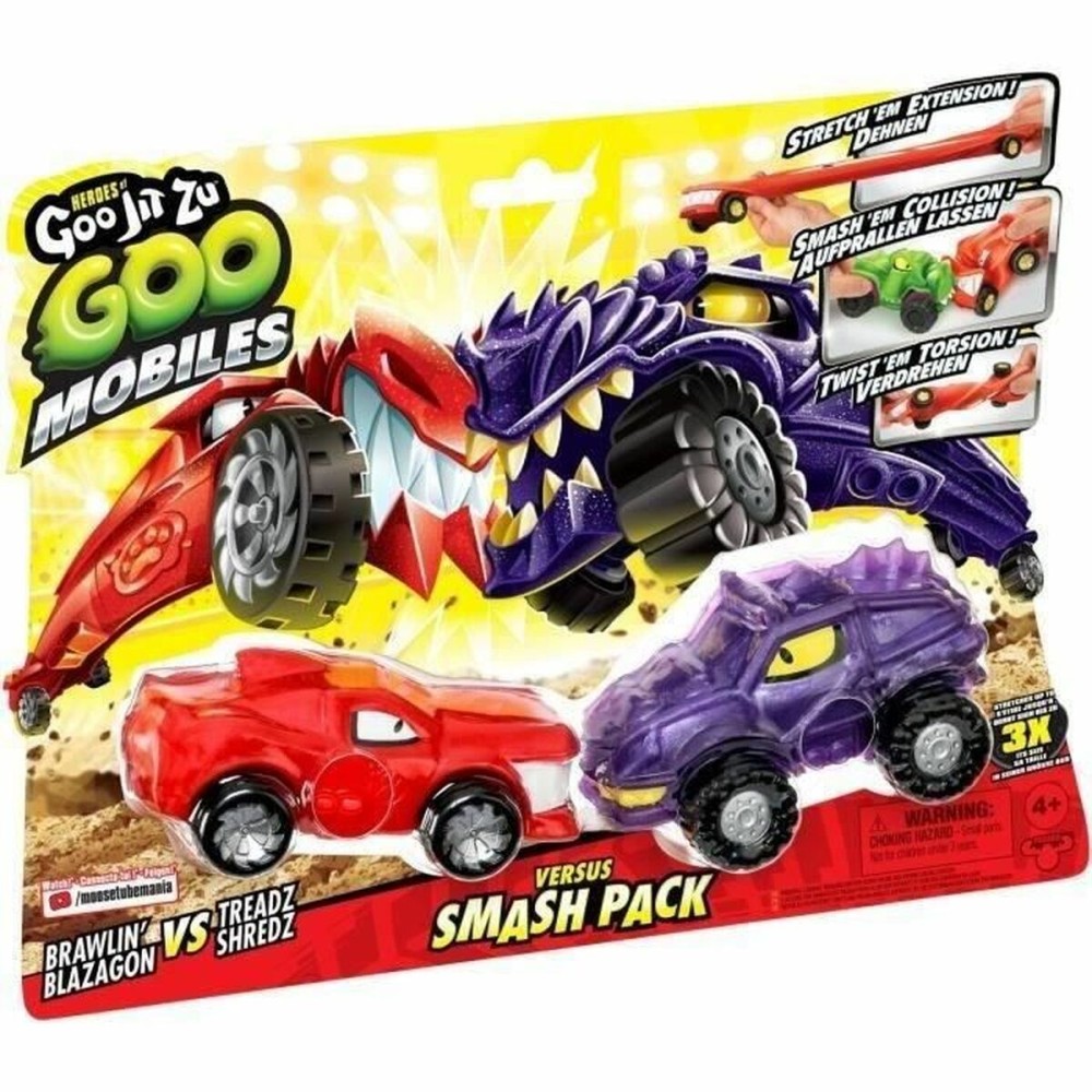 Figurine d'action Moose Toys GOO MOBILES - BLAZAGON VS TREADS SHREDZ Rouge