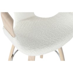 Tabouret Home ESPRIT Blanc Bois 55,5 x 52,5 x 92,5 cm