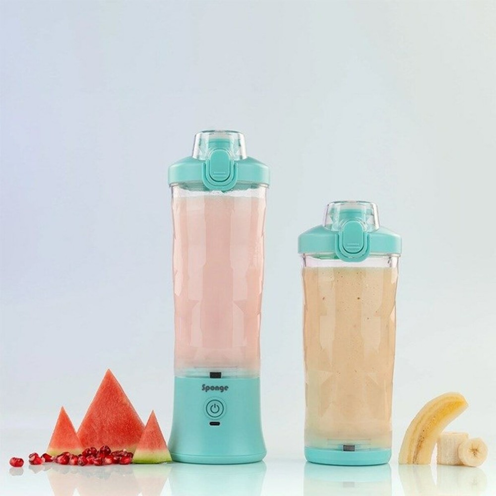 Cup Blender Sponge 703674402223 Transparent Turquoise 600 ml
