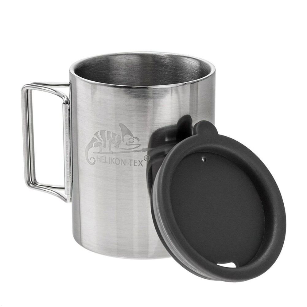 Thermosflasche Helikon HE.TK-TK1-SS-15 Schwarz Silberfarben Edelstahl 250 ml