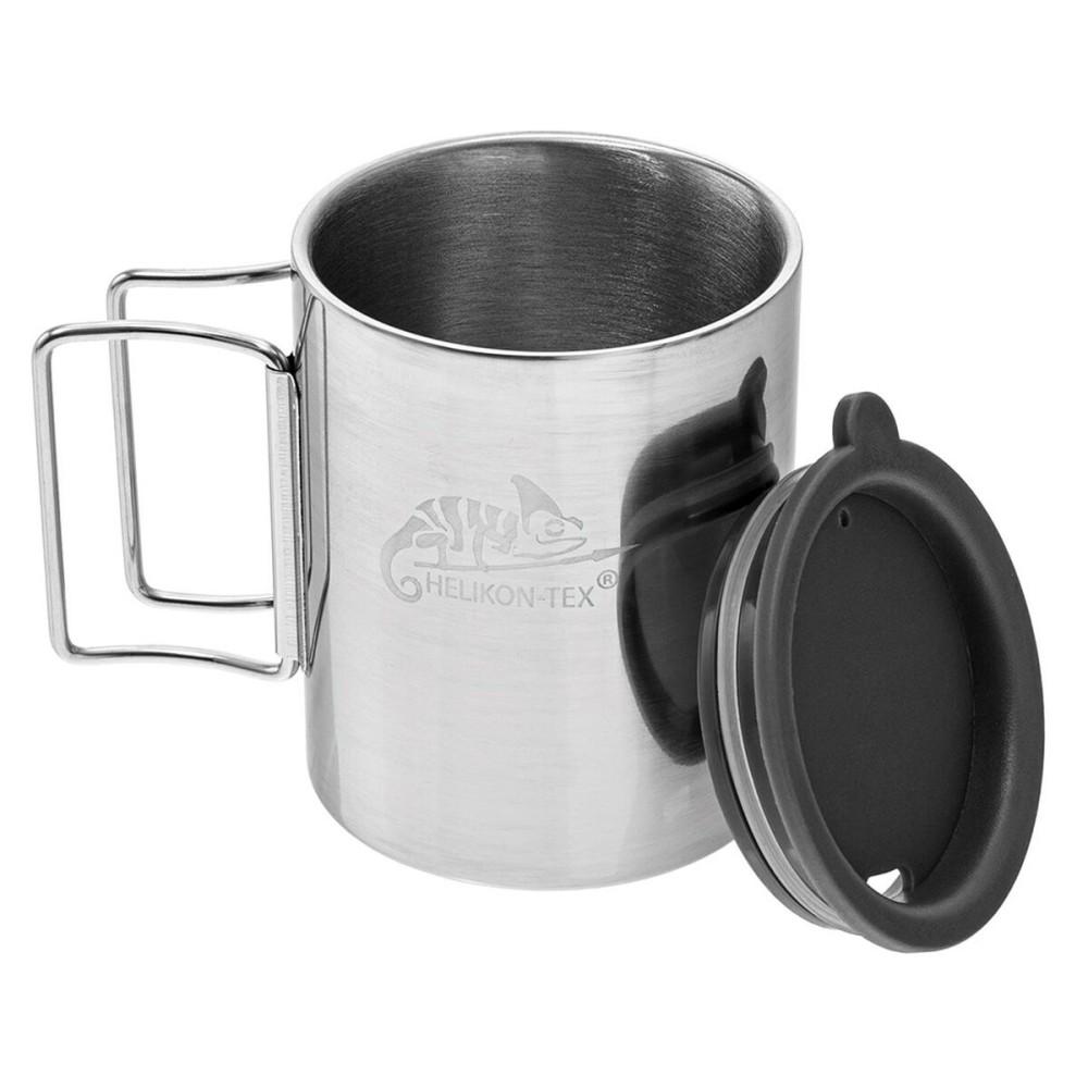 Thermosflasche Helikon HE.TK-TK1-SS-15 Schwarz Silberfarben Edelstahl 250 ml