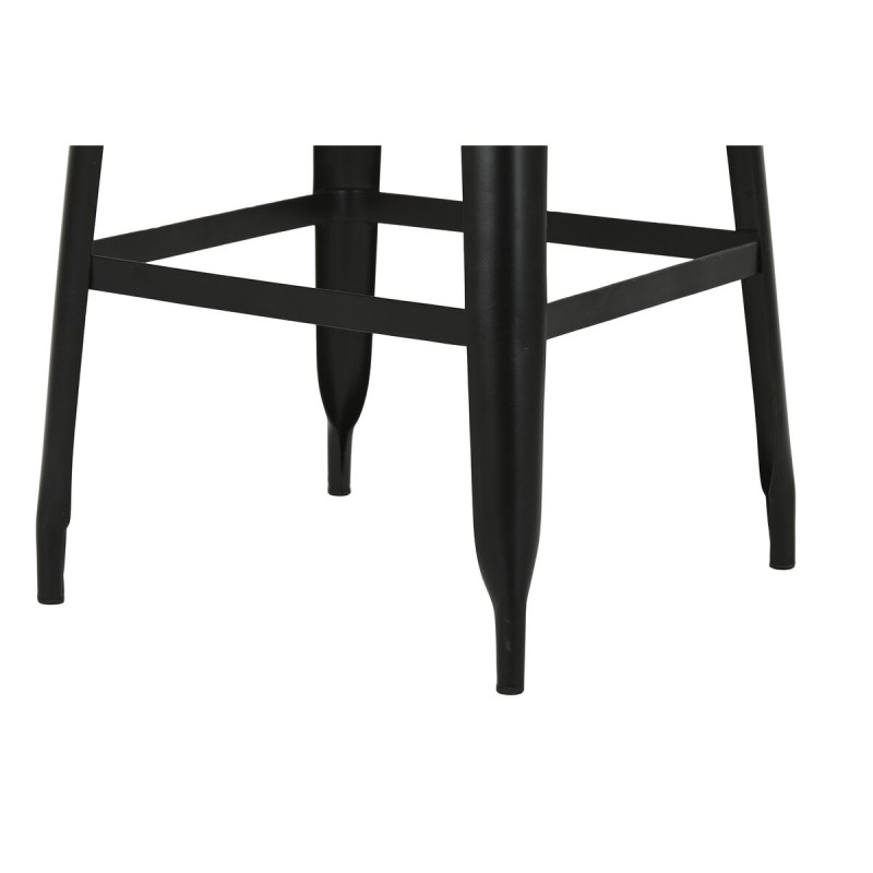 Stool Home ESPRIT Black Wood Metal 41 x 38 x 96 cm