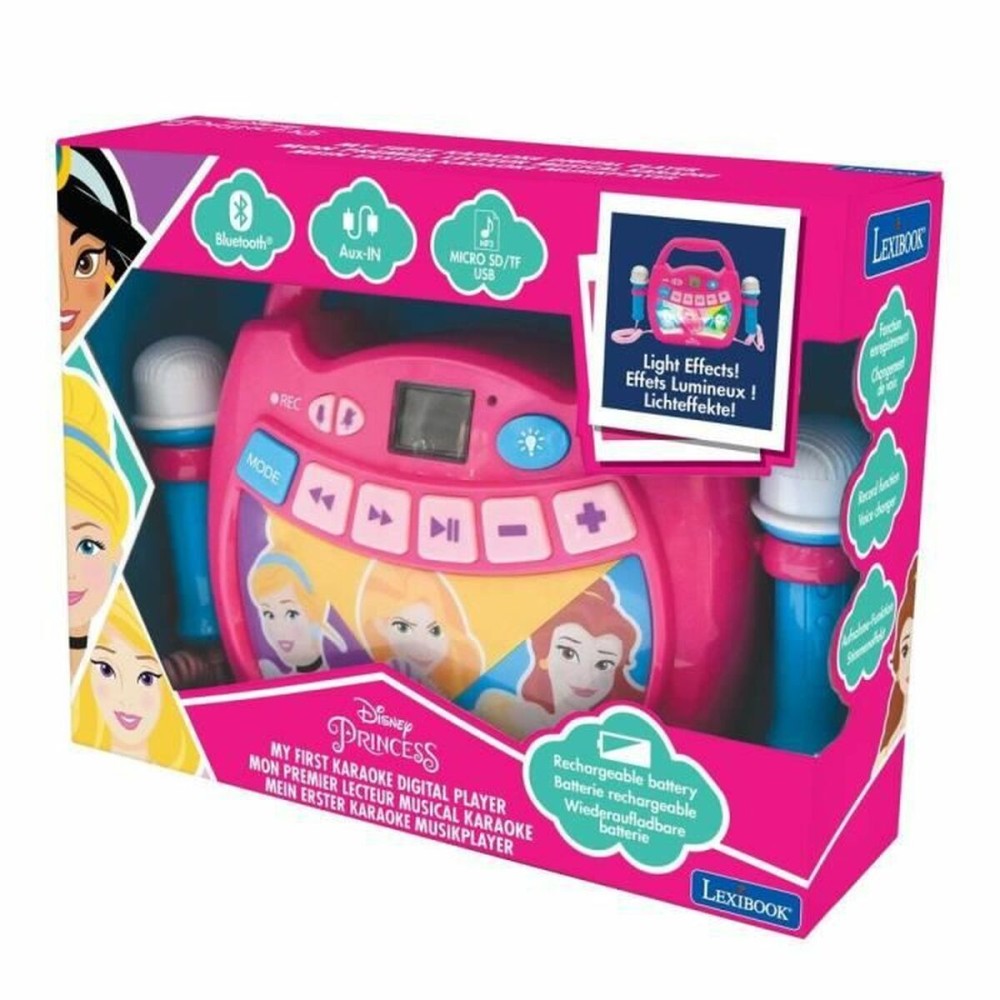 Enceinte Bluetooth avec Microphone Karaoké Lexibook PRINCESA DE DISNEY