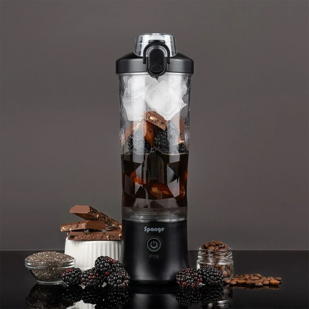 Cup Blender Sponge 703674402216 Black Transparent 600 ml