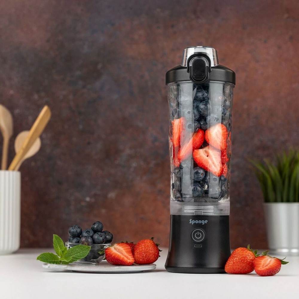 Cup Blender Sponge 703674402216 Black Transparent 600 ml