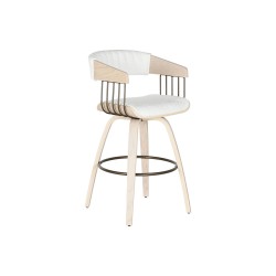 Tabouret Home ESPRIT Blanc Bois 51,5 x 47,5 x 94,5 cm