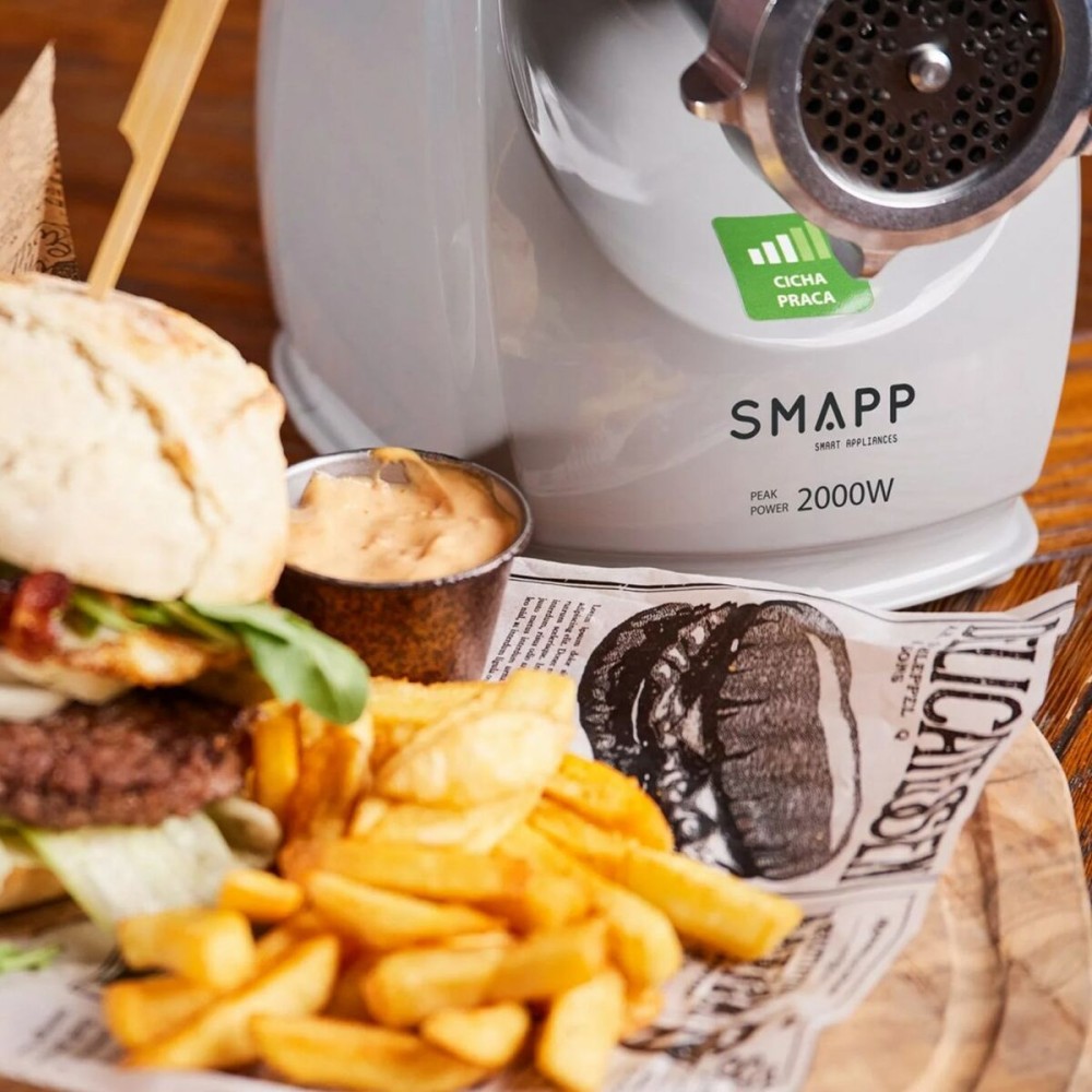 Hachoir SMAPP 489.8 GRAFIT Graphite Argenté 2000 W