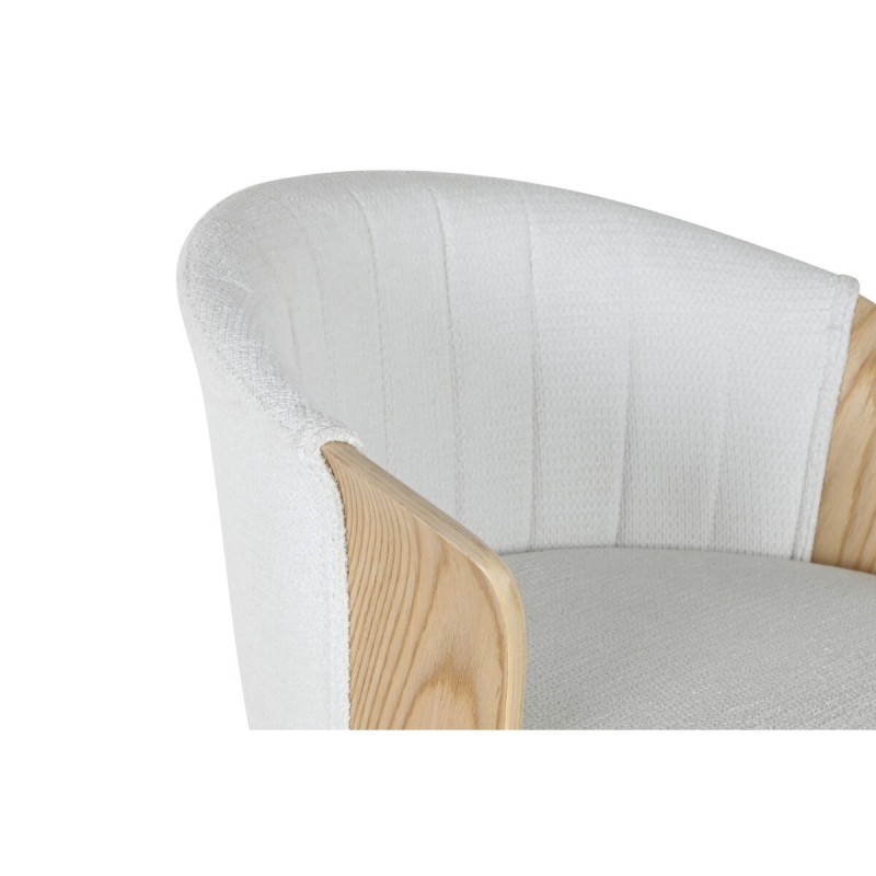 Stool Home ESPRIT White Wood 58 x 56 x 86 cm