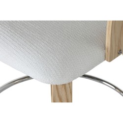 Stool Home ESPRIT White Wood 58 x 56 x 86 cm