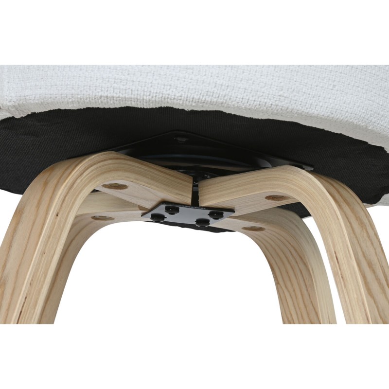 Stool Home ESPRIT White Wood 58 x 56 x 86 cm