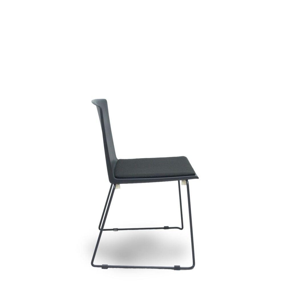 Reception Chair Foröl 5523VN840 Black 5 Units