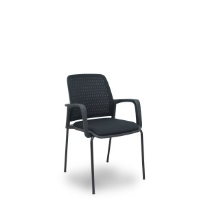 Empfangsstuhl Foröl 4519PTNM840B840 Schwarz 4 Stück