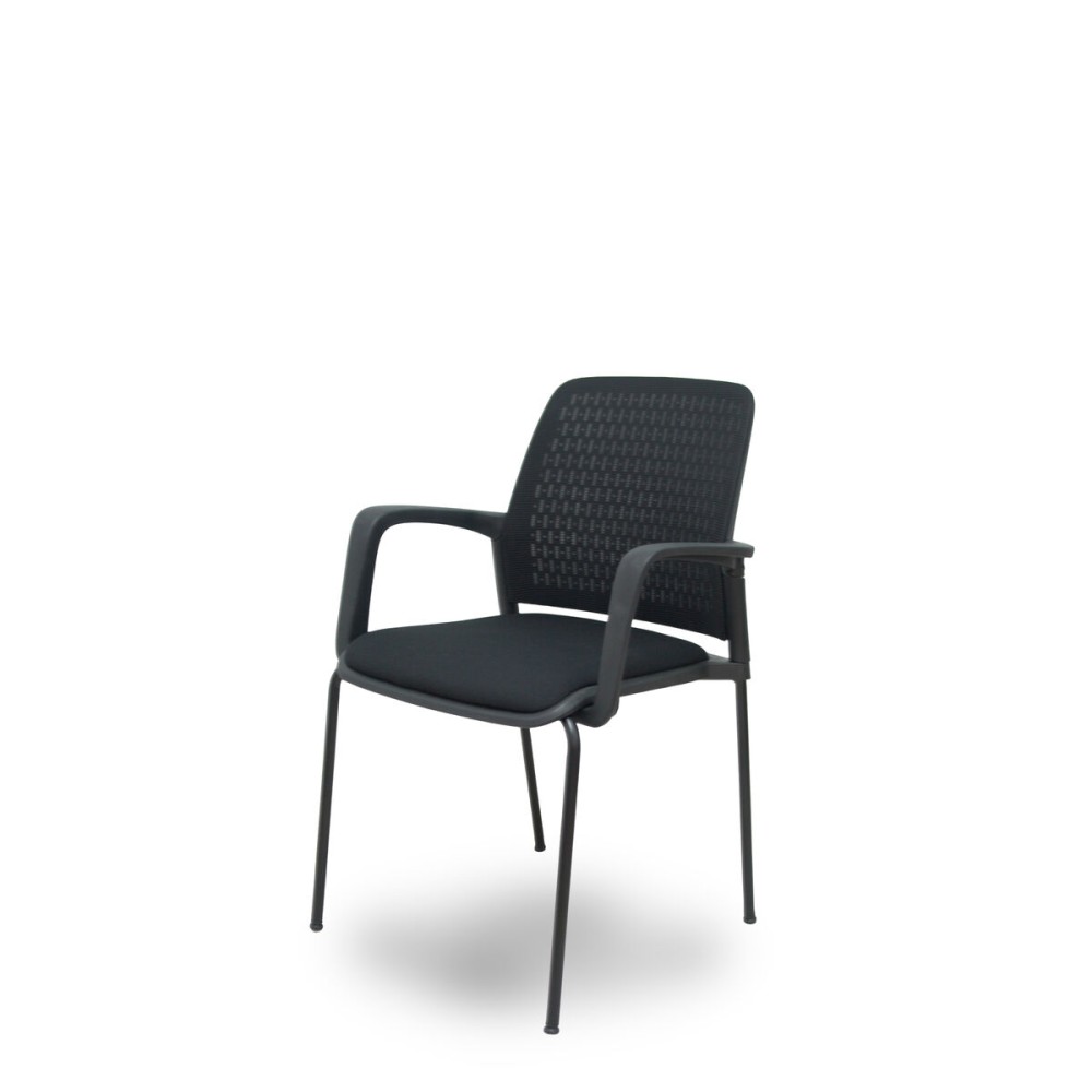 Empfangsstuhl Foröl 4519PTNM840B840 Schwarz 4 Stück