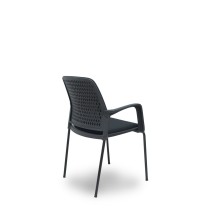 Reception Chair Foröl 4519PTNM840B840 Black 4 Units