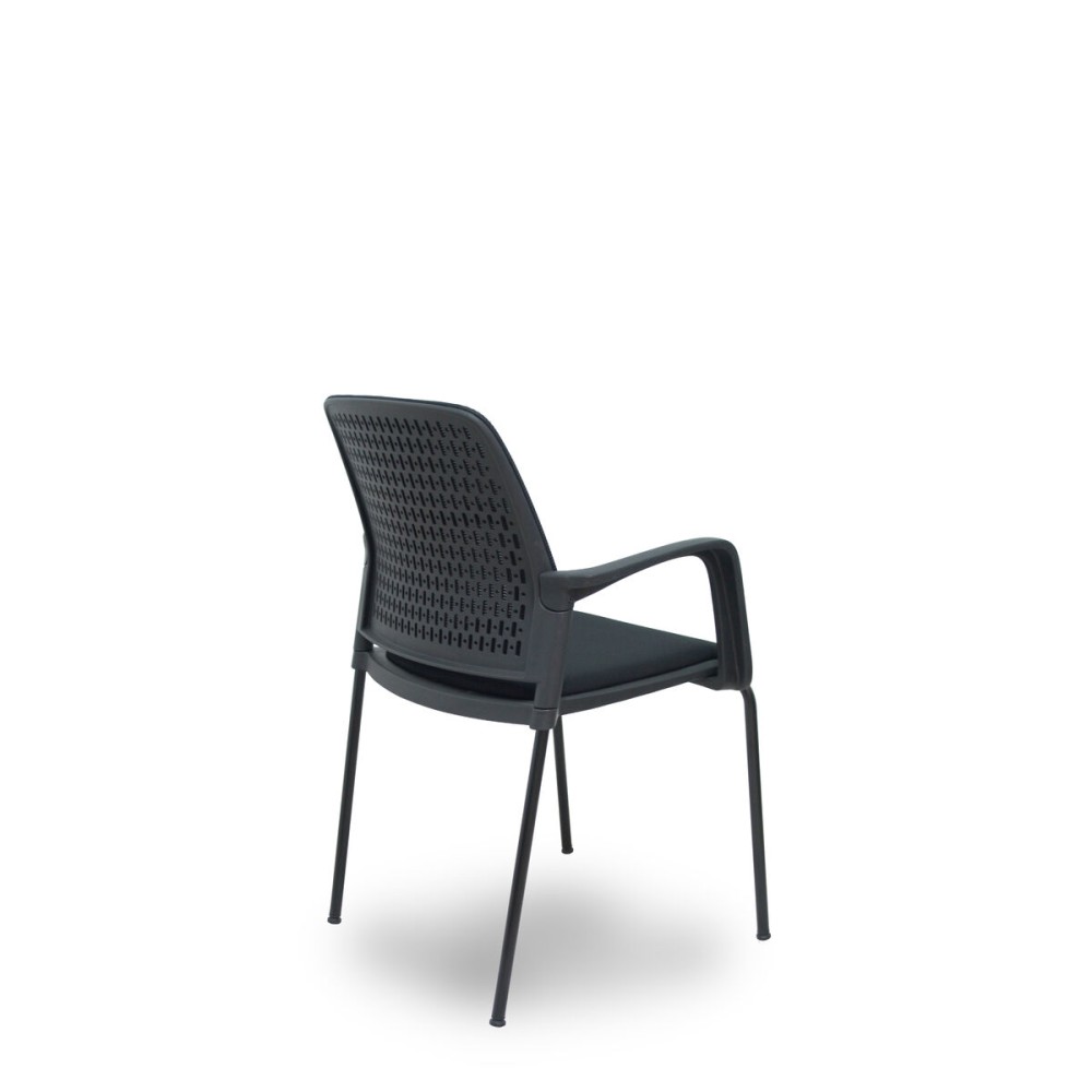 Reception Chair Foröl 4519PTNM840B840 Black 4 Units