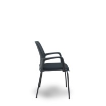 Reception Chair Foröl 4519PTNM840B840 Black 4 Units