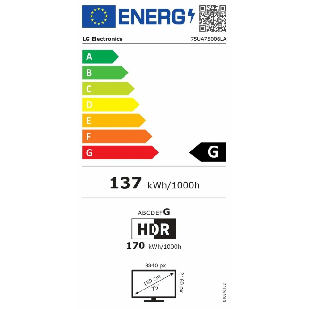 Smart TV LG 75UA75006LA.AEUQ 4K Ultra HD 75" LED HDR D-LED