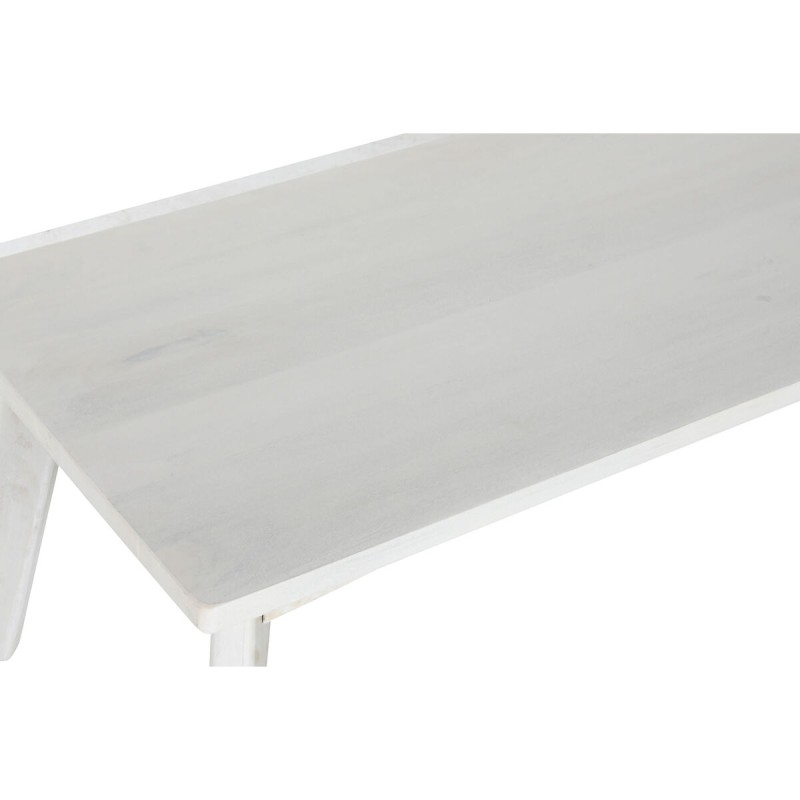 Table Basse Home ESPRIT Blanc Bois de manguier 115 x 55 x 45 cm