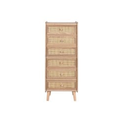 Chest of drawers Home ESPRIT Natural Rattan Paolownia wood 40 x 30 x 104 cm