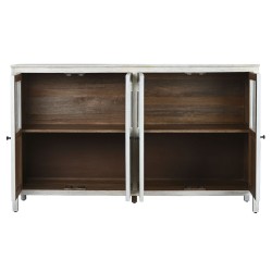 Anrichte Home ESPRIT Weiß Kristall Mango-Holz 175 x 45,2 x 105 cm