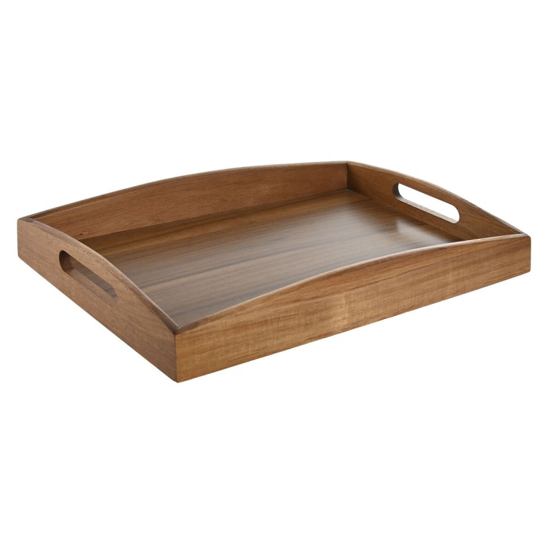 Tray Home ESPRIT Natural Acacia 39,5 x 25,5 x 5,5 cm