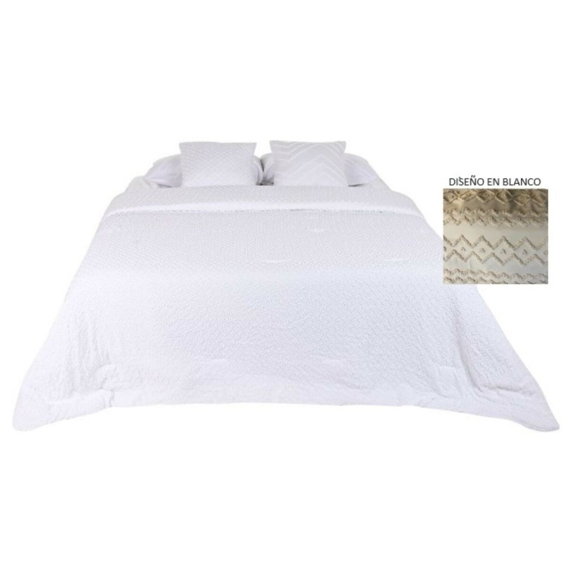 Bedspread (quilt) Home ESPRIT White 180 x 260 cm