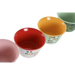 Bowl Home ESPRIT Multicolour Shabby Chic 480 ml 13,2 x 13,2 x 7,5 cm (4 Units)