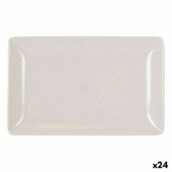 Snack tray La Mediterránea Melamin White Shine 20 x 13 x 2 cm (24 Units)