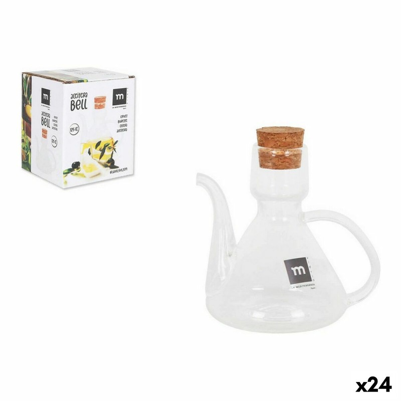 Huilier La Mediterránea Bell Verre Borosilicaté Avec couvercle Silicone (24 Unités) (125 cc)