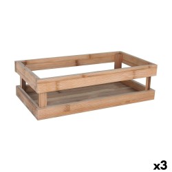 Aufbewahrungsbox Inde Bambus 32,5 x 17,6 x 10 cm (3 Stück)