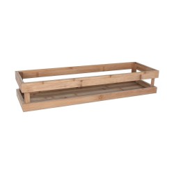 Storage Box Inde Bamboo 53 x 16,2 x 10 cm (3 Units)