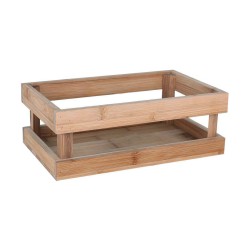 Storage Box Inde Bamboo 26,5 x 16,2 x 10 cm (3 Units)