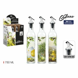 Ölfläschchen Anna Glas 750 ml (12 Stück)