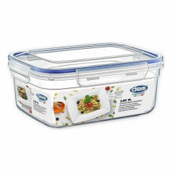 Hermetic Lunch Box Dem Rectangular 2,3 L 24 x 18 x 10 cm (12 Units)