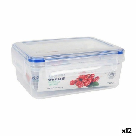 Hermetic Lunch Box Quttin L&F Rectangular 20 x 15 x 8 cm (12 Units)