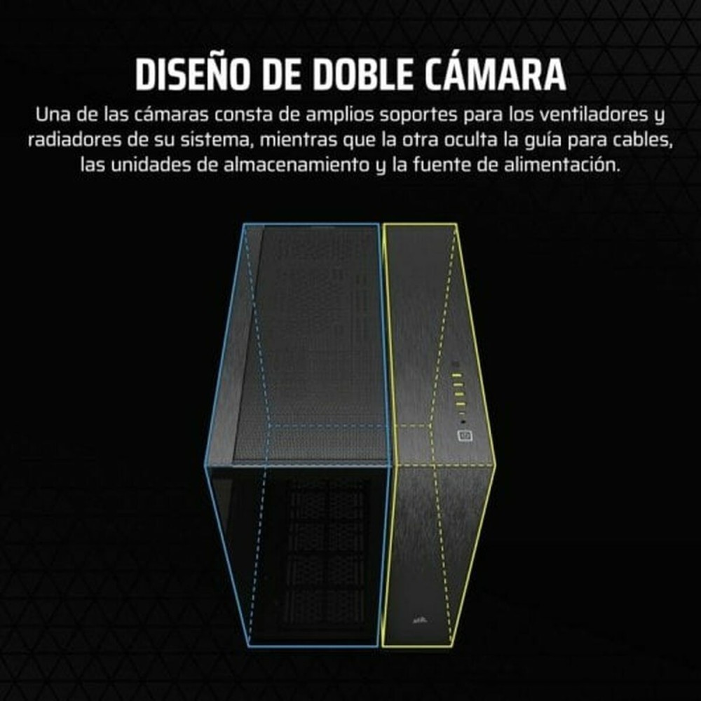 ATX Semi-Tower Gehäuse Corsair CC-9011283-WW Schwarz Bunt Aluminium