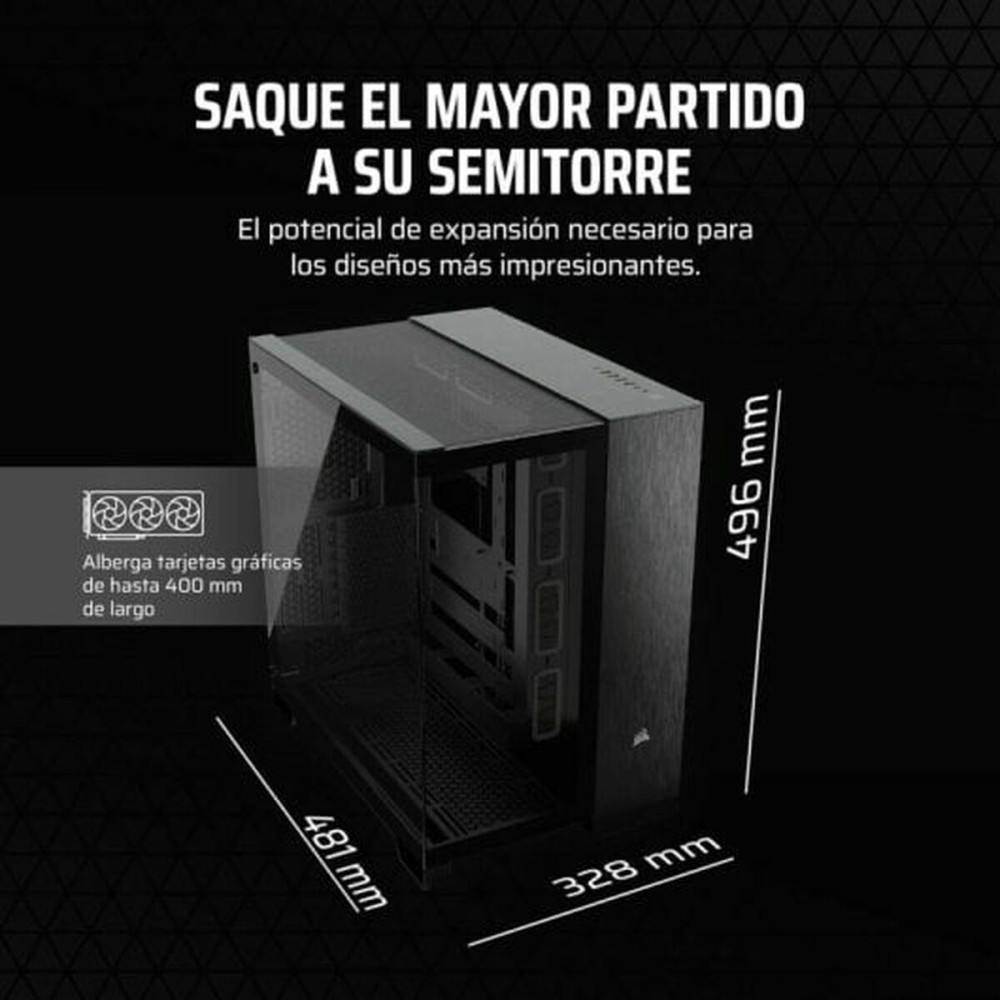 ATX Semi-Tower Gehäuse Corsair CC-9011283-WW Schwarz Bunt Aluminium