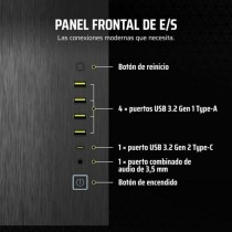 Boîtier ATX semi-tour Corsair CC-9011283-WW Noir Multicouleur Aluminium