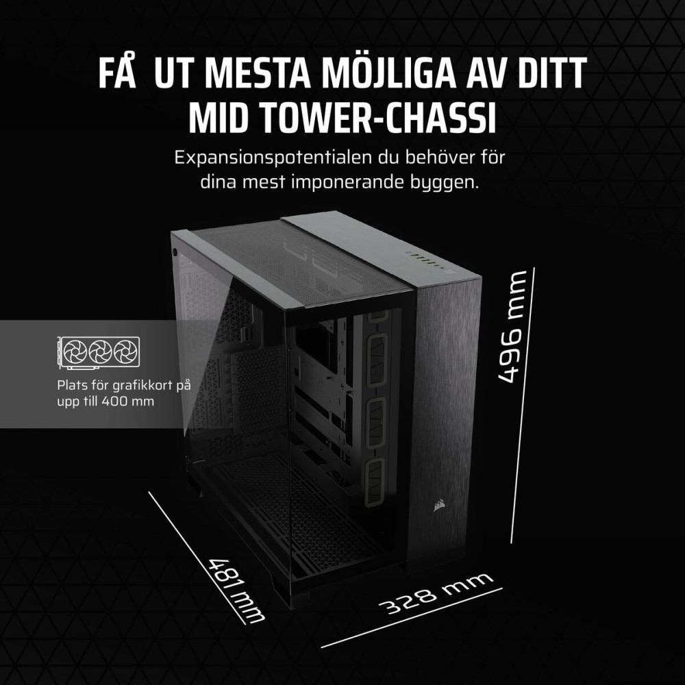 ATX Semi-Tower Gehäuse Corsair CC-9011283-WW Schwarz Bunt Aluminium