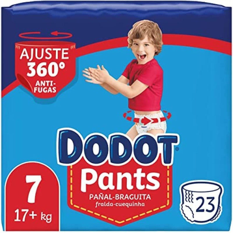 Couches Dodot Pants Taille 7 17 kg (23 Unités)