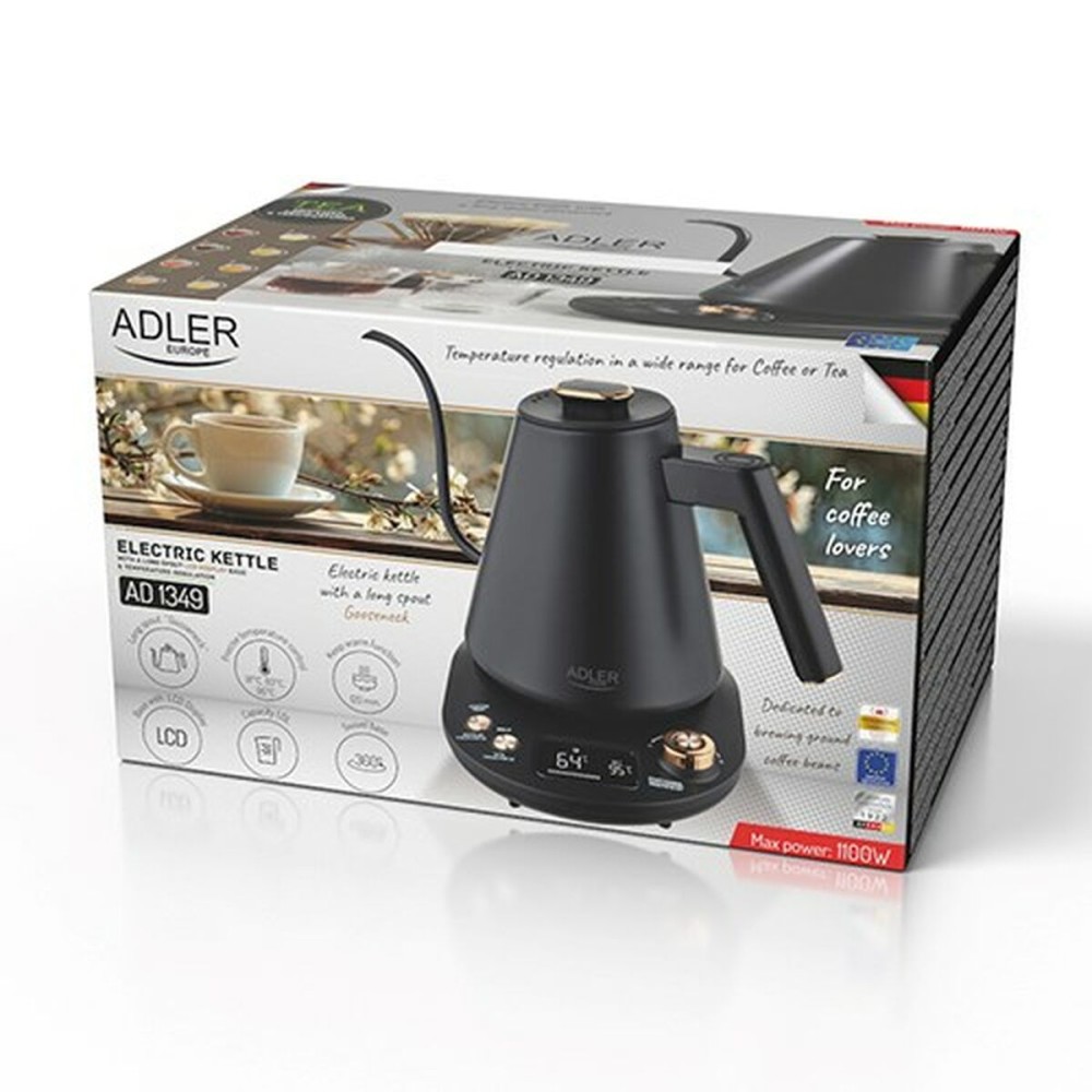 Wasserkocher Adler AD 1349 Schwarz 1100 W 1 L