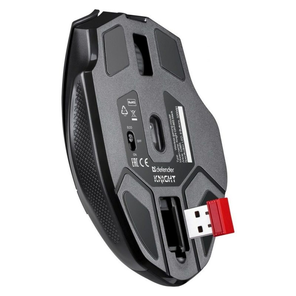 Gaming Maus Defender GM-885 KNIGHT Schwarz 3200 DPI