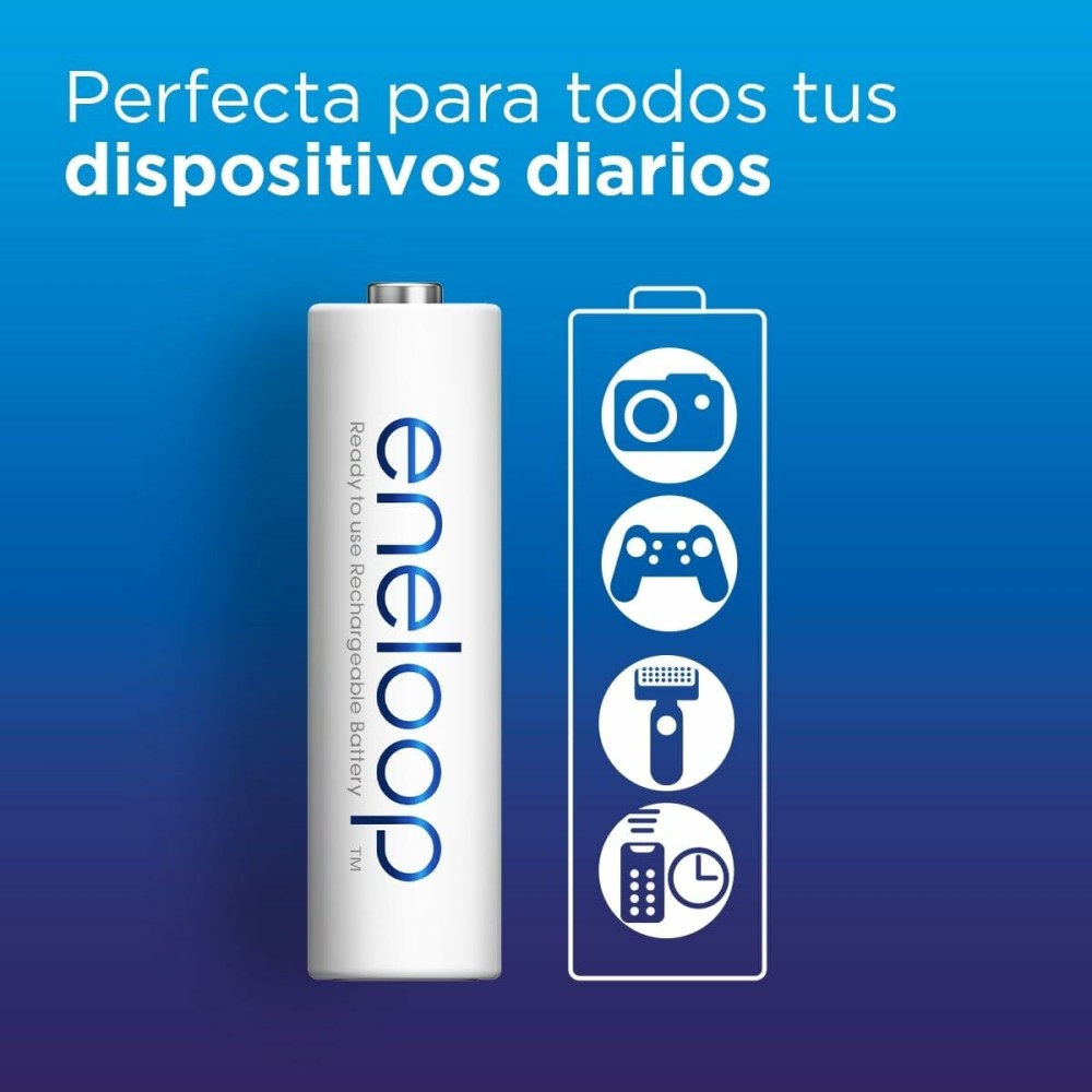 Piles Rechargeables Panasonic BK-3MCDE/4CP+CASE