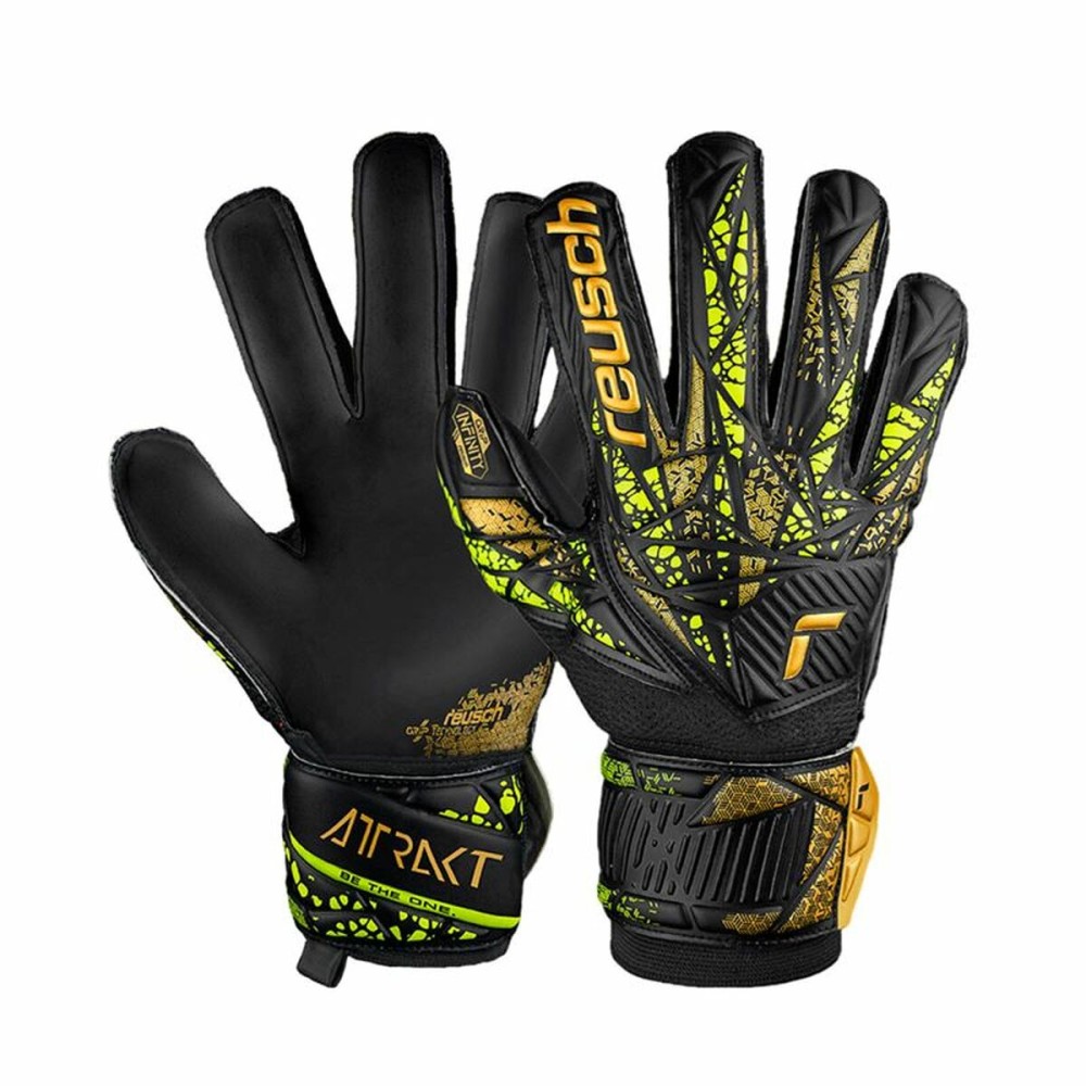 Goalkeeper Gloves Reusch Attrakt Infinity Black Adults