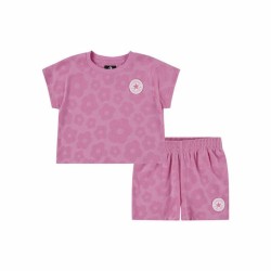 Sportset für Kinder Converse Floral Jacquard Dunkelrosa